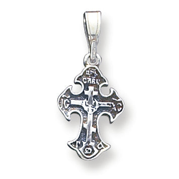 Sterling Silver Antiqued Cross Pendant