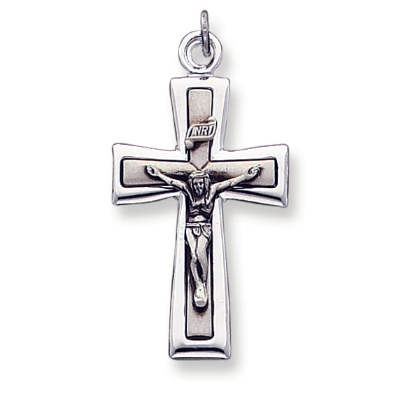 Sterling Silver INRI Crucifix Pendant