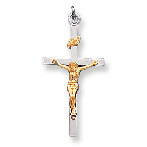 Sterling Silver & Vermeil INRI Crucifix Charm