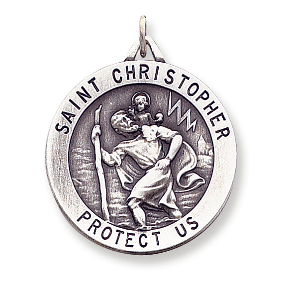 Sterling Silver St. Christopher Medal