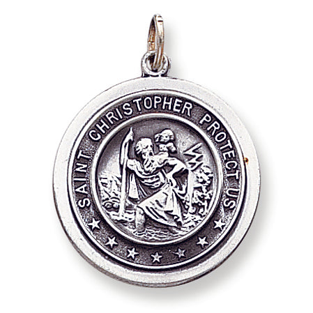 Sterling Silver St. Christopher Medal