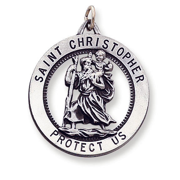 Sterling Silver St. Christopher Medal