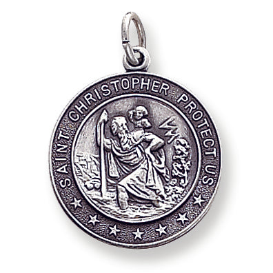 Sterling Silver St. Christopher Medal