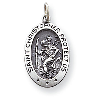 Sterling Silver St. Christopher Medal