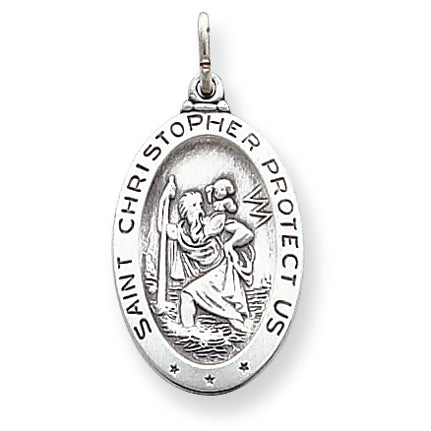 Sterling Silver St.Christopher Medal