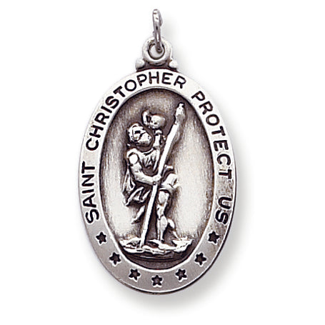 Sterling Silver St. Christopher Medal