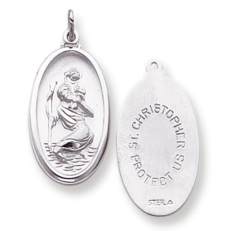 Sterling Silver St. Christopher Medal