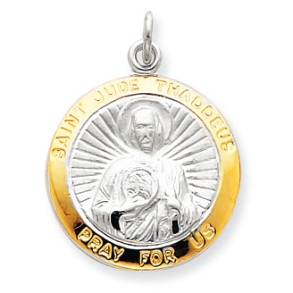 Sterling Silver Saint Jude Thaddeus Medal