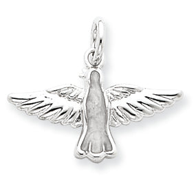 Sterling Silver Enameled Holy Spirit Charm