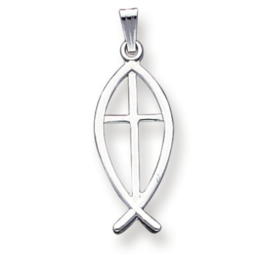 Sterling Silver Ichthus Fish Charm