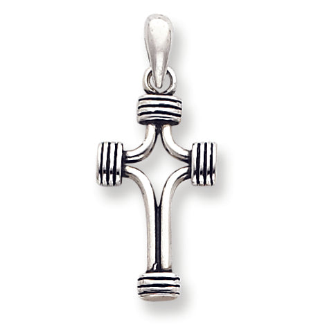 Sterling Silver Antiqued Cross Pendant