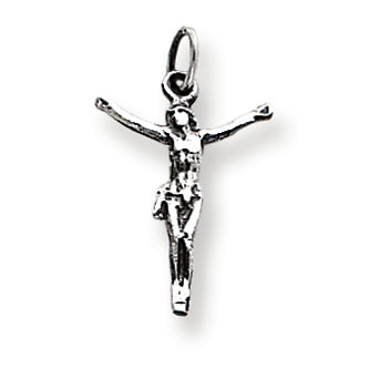 Sterling Silver Corpus (Crucified Christ) Charm