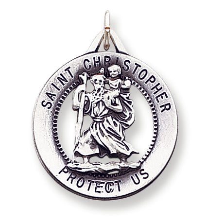 Sterling Silver St. Christopher Medal