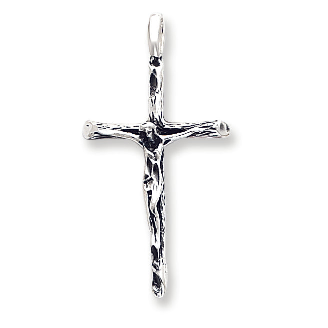 Sterling Silver Antiqued Crucifix Charm