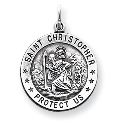 Sterling Silver St. Christopher Medal