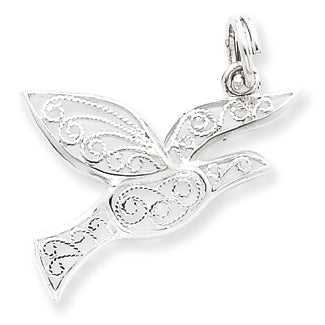 Sterling Silver Filigree Holy Spirit Charm