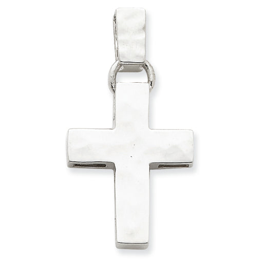 Sterling Silver Hammered Latin Cross Pendant