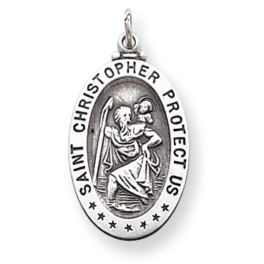 Sterling Silver St. Christopher Medal