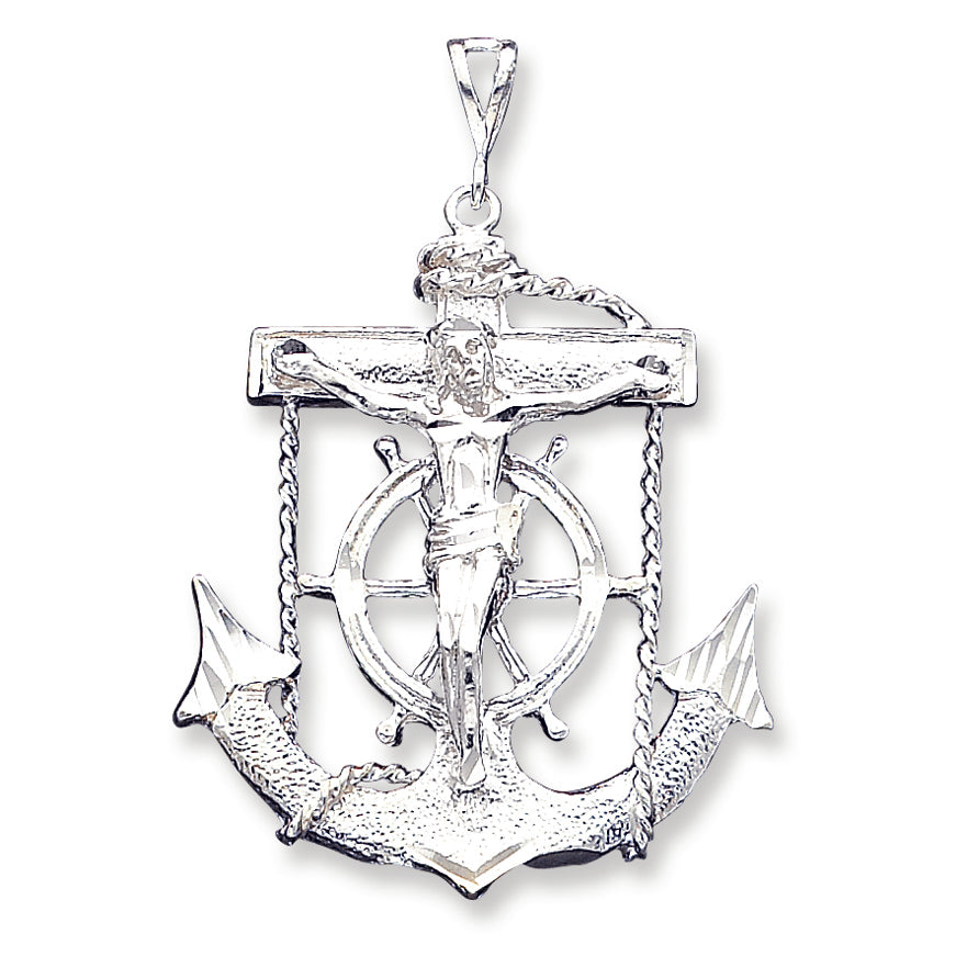 Sterling Silver Mariner Cross Pendant