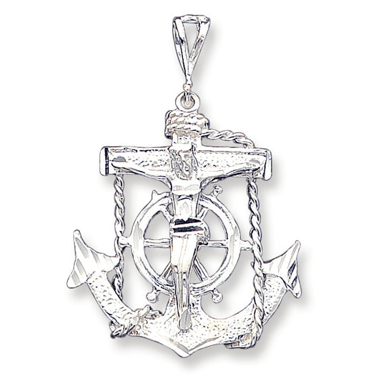 Sterling Silver Mariner Cross Pendant