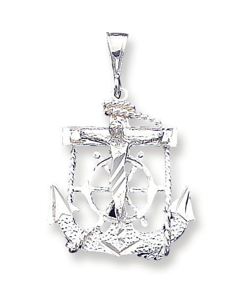 Sterling Silver Mariner Cross Pendant