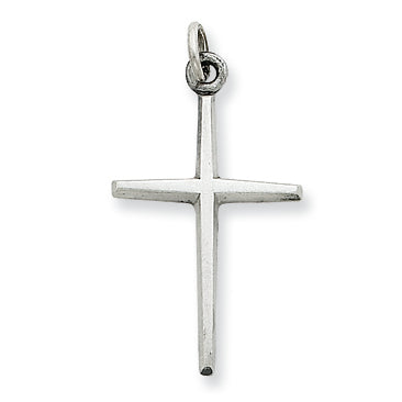 Sterling Silver Antiqued Passion Cross Charm