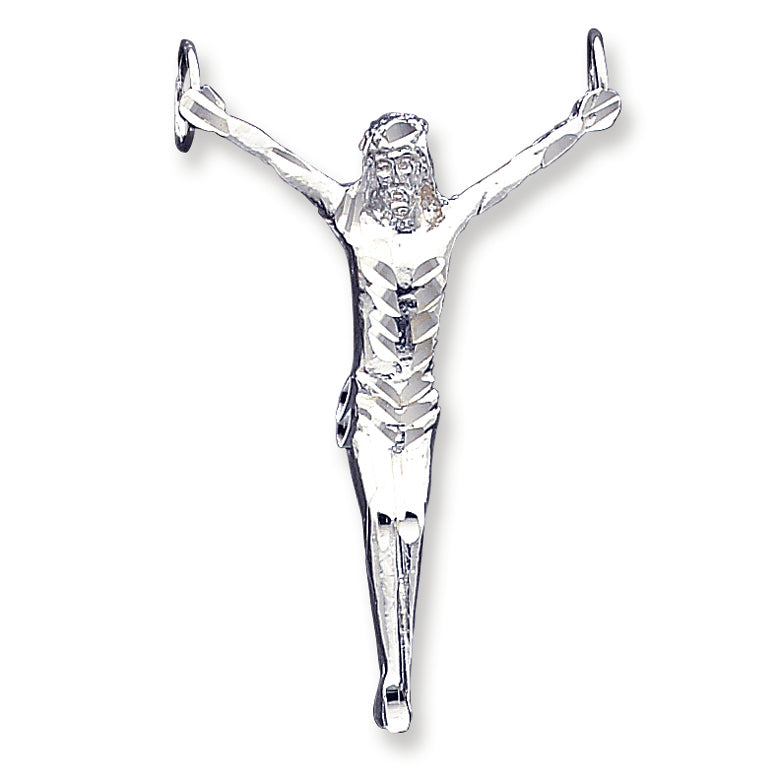 Sterling Silver Corpus (Crucified Christ) Pendant