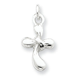 Sterling Silver Freeform Cross Charm