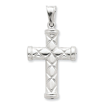 Sterling Silver Hollow Latin Cross Pendant