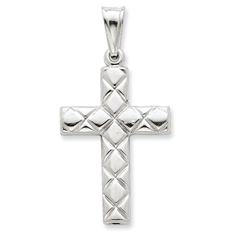 Sterling Silver Hollow Cross Pendant