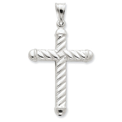 Sterling Silver Hollow Cross Pendant