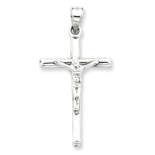 Sterling Silver Polished Crucifix Pendant