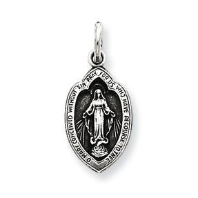 Sterling Silver Antiqued Miraculous Medal