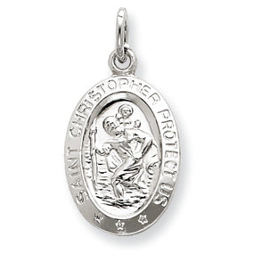 Sterling Silver Saint Christopher Medal