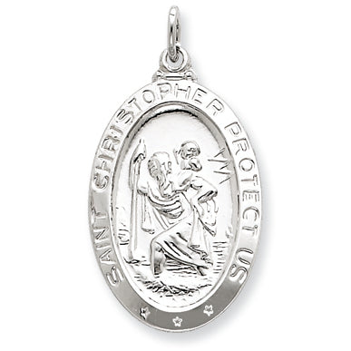 Sterling Silver Saint Christopher Medal