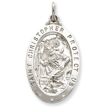 Sterling Silver Saint Christopher Medal