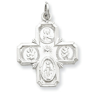 Sterling Silver 4-way Medal