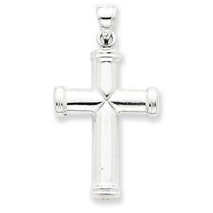 Sterling Silver Hollow Reversible Cross Pendant