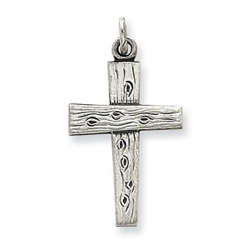 Sterling Silver Antiqued Cross Charm