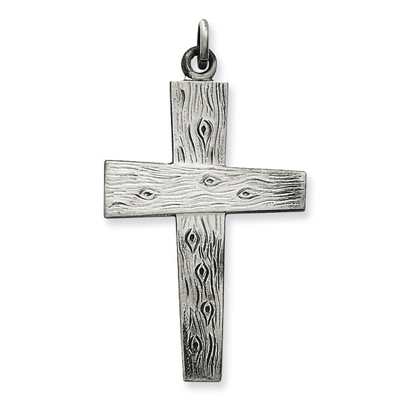 Sterling Silver Antiqued Cross Pendant