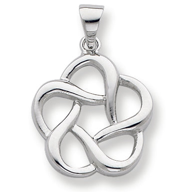 Sterling Silver Polished Celtic Design Pendant