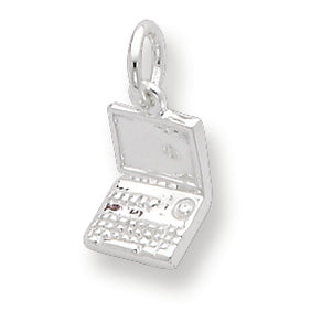 Sterling Silver Laptop Charm