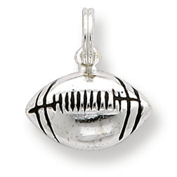 Sterling Silver Antiqued Football Charm