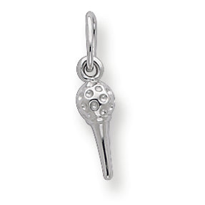 Sterling Silver Golfball & Tee Charm