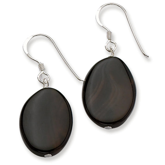 Sterling Silver Dream Agate Dangle Earrings
