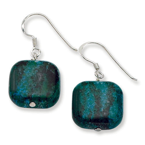 Sterling Silver Chrysocolla Earrings