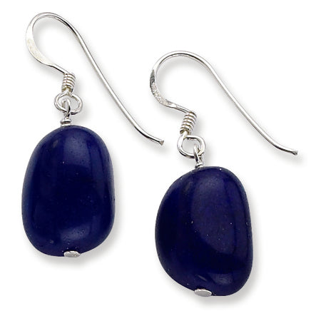 Sterling Silver Blue Aventurine Dangle Earrings