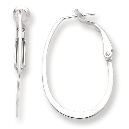 Sterling Silver Polished Hoop Earrings