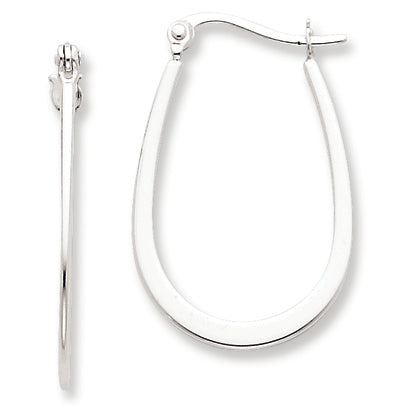 Sterling Silver Polished Hoop Earrings