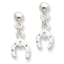 Sterling Silver Horseshoe Post Earrings
